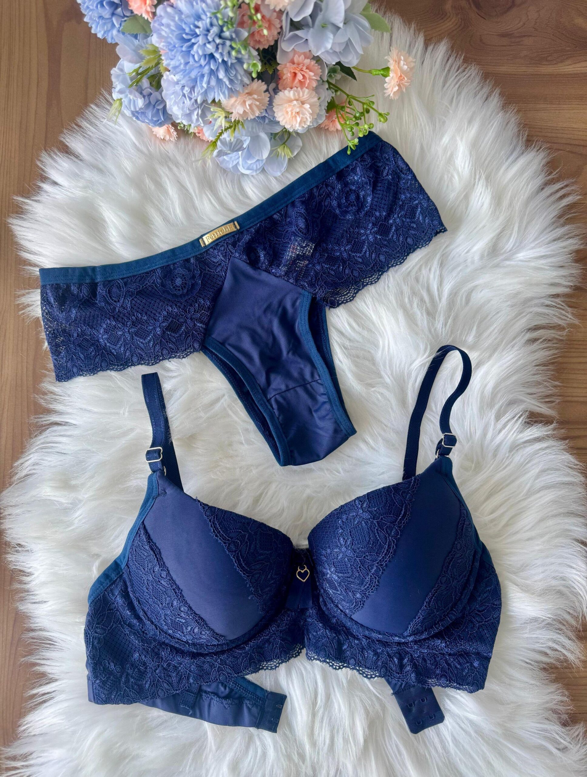 CONJUNTO JANIELE TANGA MICROFIBRA/RENDA - Imagem 4