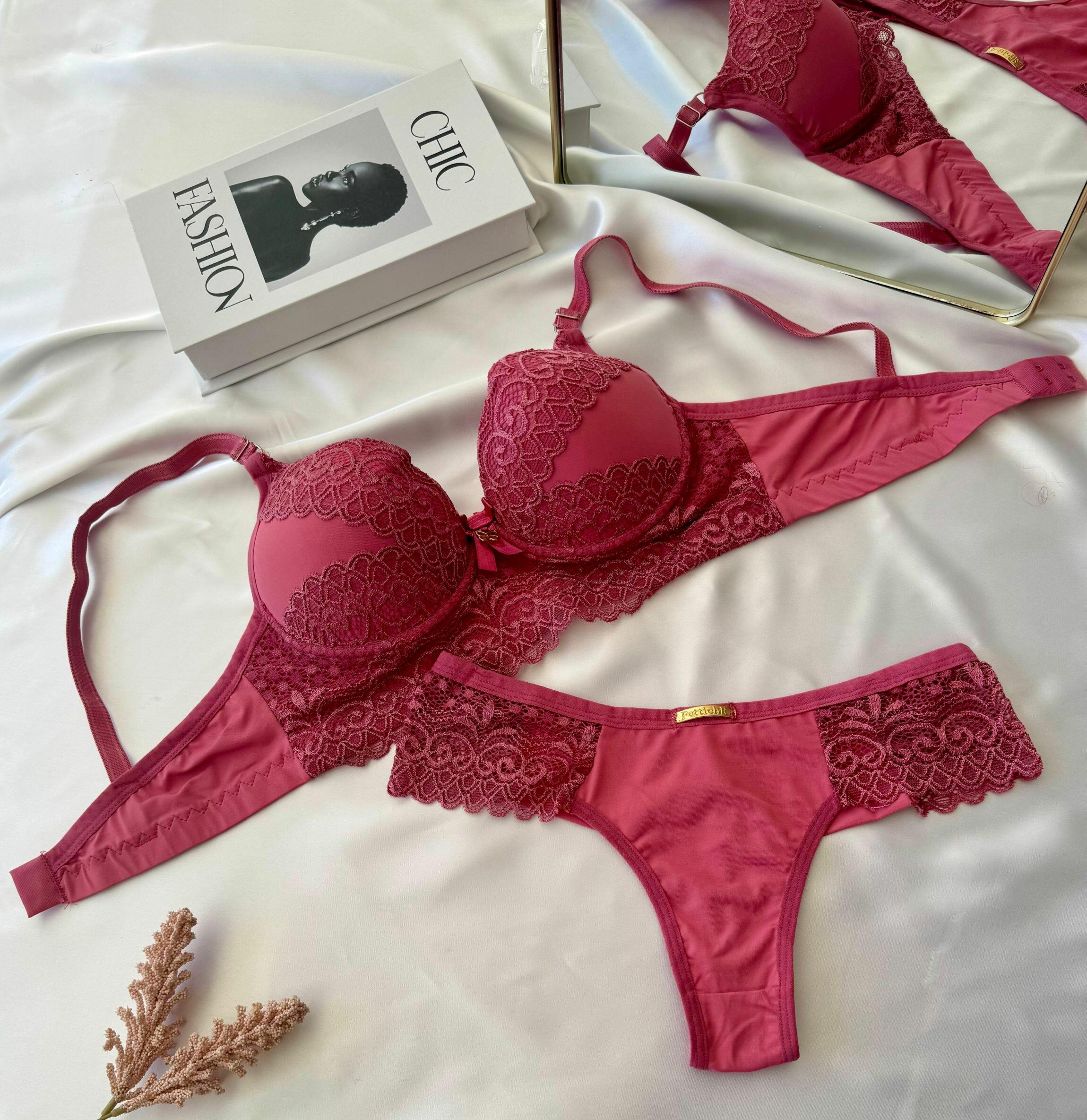 CONJUNTO WERIKA FIO DUPLO MICROFIBRA/RENDA - Imagem 2