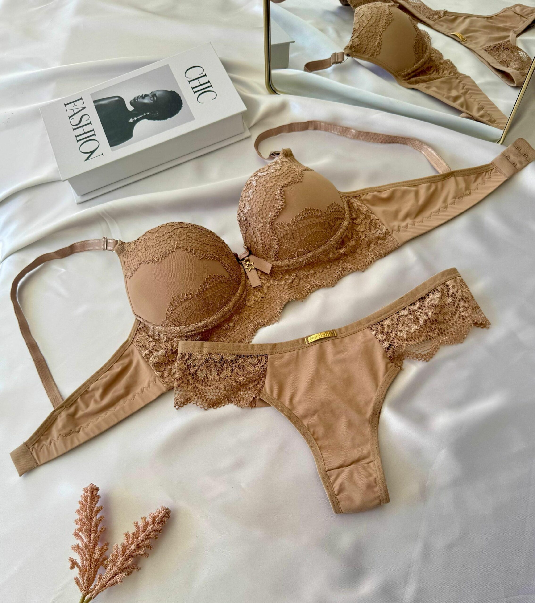 CONJUNTO WERIKA FIO DUPLO MICROFIBRA/RENDA - Imagem 3