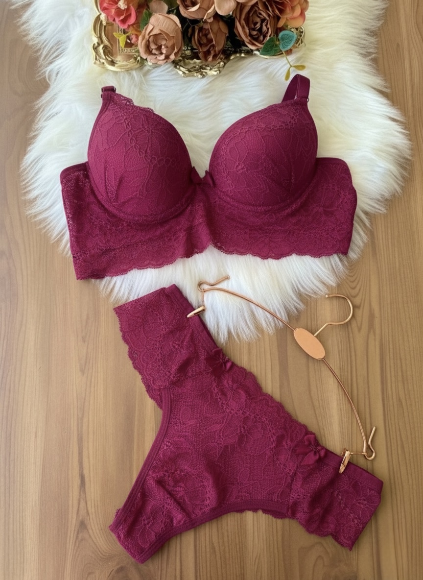 CONJUNTO PANDORA (FIO) LUXO RENDADO 414