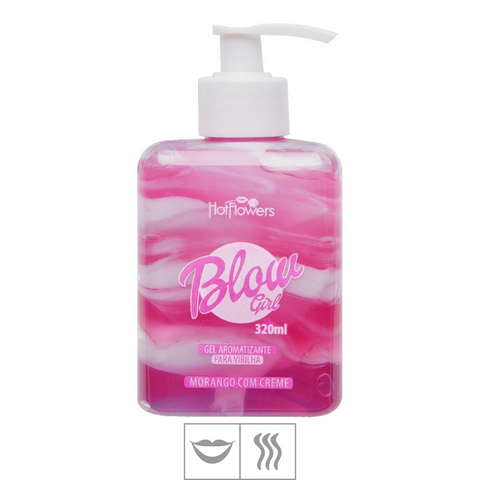 GEL AROMATIZANTE PARA VIRILHA BLOW GIRL 320ML (HC698) - MORANGO C/ CREME