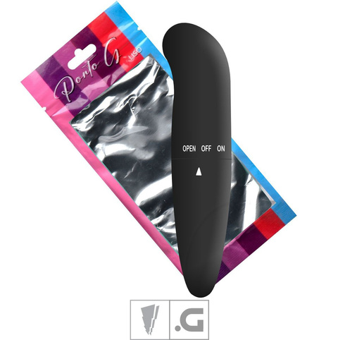 VIBRADOR PONTO G LINHA COLOR SI - PRETO