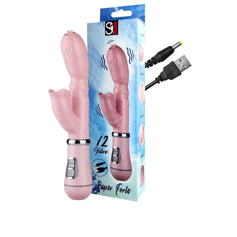VIBRADOR PONTO G RECARREGÁVEL SI - ROSA