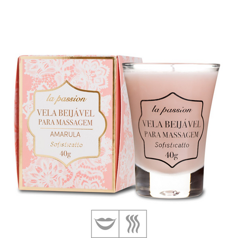 VELA BEIJÁVEL LA PASSION 40G - AMARULA